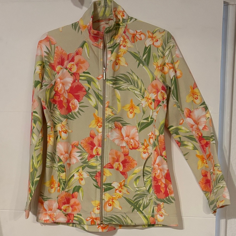 Tommy Bahamas Women's Small Full Zip Jacket:  golf pickleball tennis yoga beach